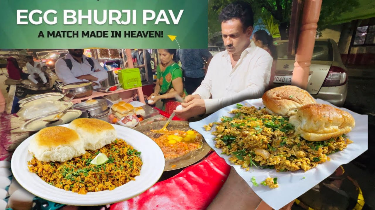 Roadside Bhurji Pav | Cheapest Scrambled Eggs |  Indian Street Food | Anda Ghotala | Egg Bhurji Pav