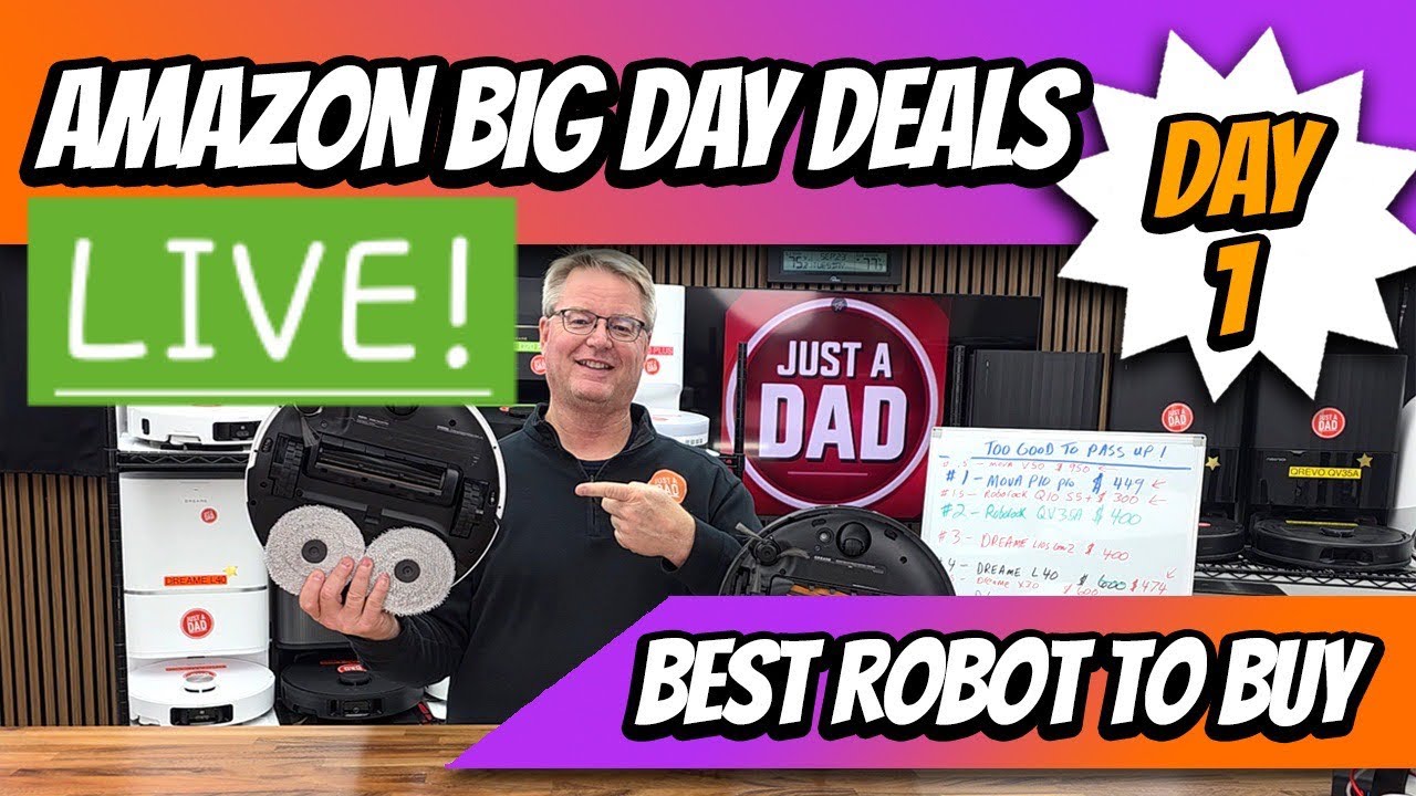 Best Robot Vacuum Amazon Prime Big Deal Days Q&A Just A DAD Approved Robots! Dreame, 2025