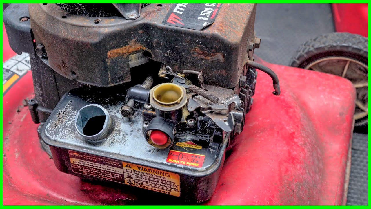 Briggs and Stratton 3.5 HP Lawnmower Engine Runs Terrible