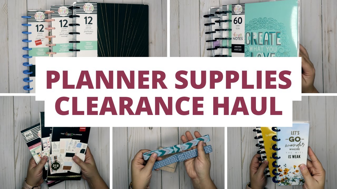 HAPPY PLANNER SHOPPING HAUL FLIP THROUGH | PLANNER HAUL | HAPPY PLANNER HAUL | JOANN CLEARANCE HAUL