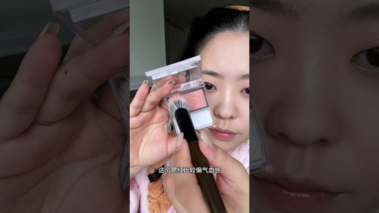 An immersive full makeup and bright red lip makeup that allows beginners to see all the de