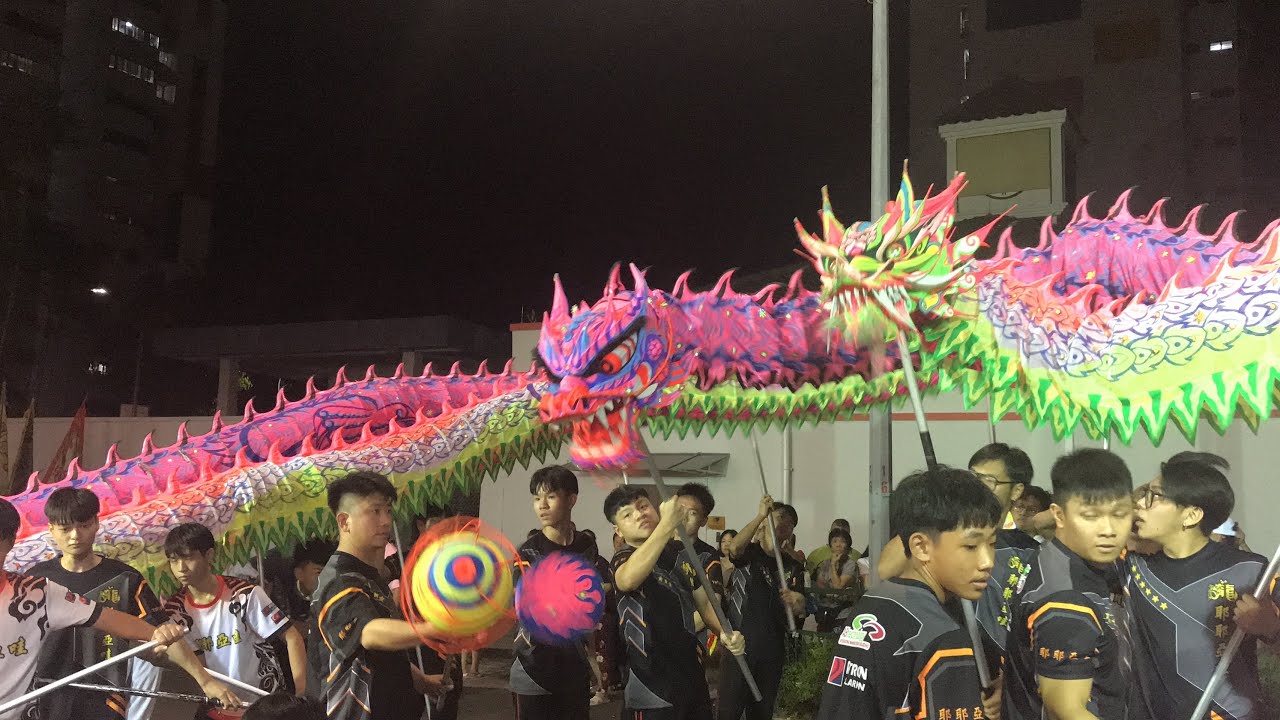 马来西亚新山耶耶亚哇洪仙大帝庙 Malaysia Yahya Awal Dragon Dance Performance on the 15/7/23