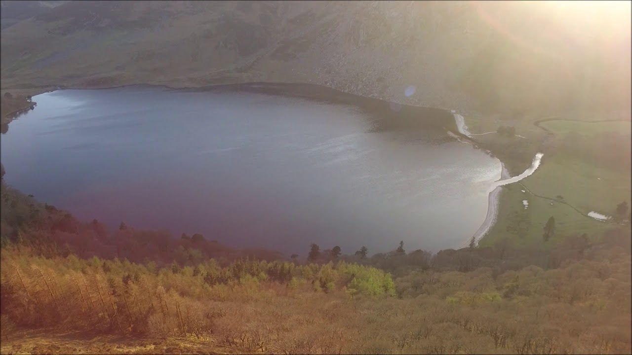 Phantom 3 footage of Sunset on Lough Tay, Vikings Set, Co. Wicklow