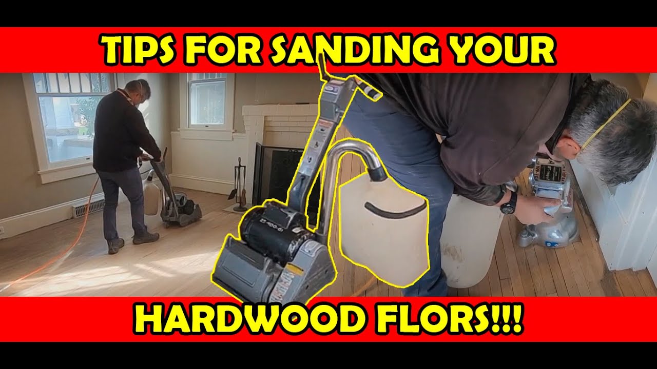 How to sand HARDWOOD FLOORS!!!👉(Part 1 of 3)
