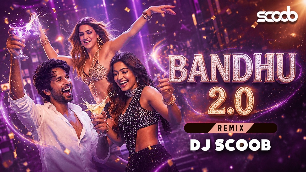Bandhu 2.0 (Remix) - DJ Scoob | Cocktail 2 | Shahid | Kriti | Rashmika | Pritam