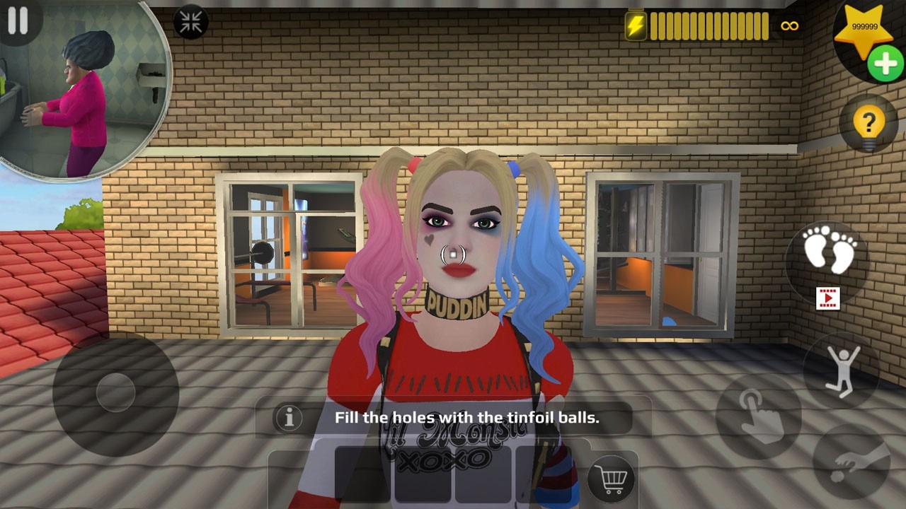 Scary Teacher 3D -play as harley in miss t house