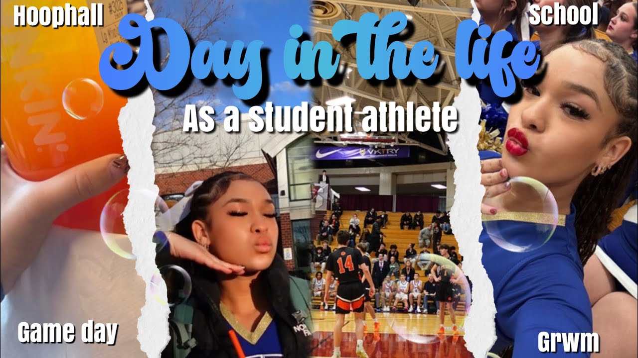 Day as a student athlete 004 || cheer, game day, grwm, school chats