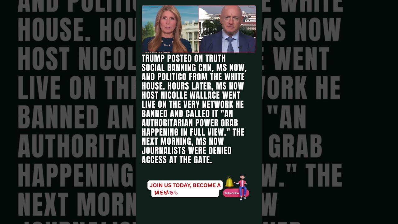 Nicolle Wallace Calls Trump's Press Ban an Authoritarian Power Grab Live on the Banned Network