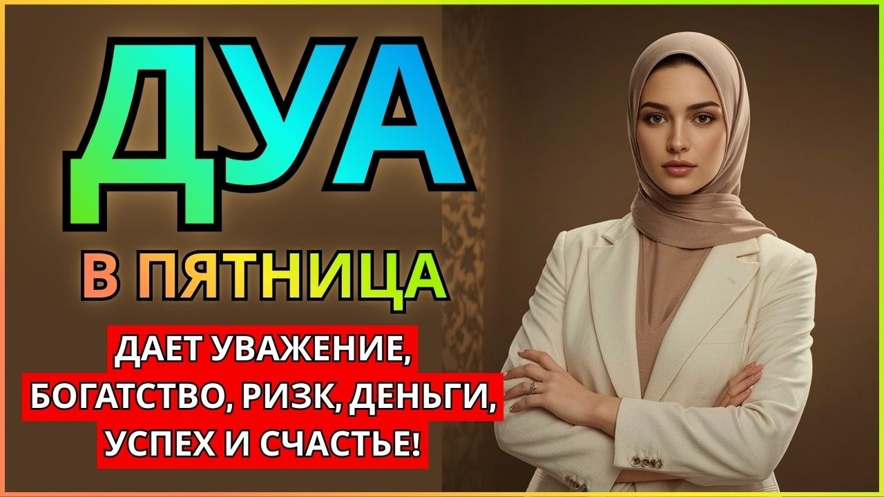 Дуа В ПЯТНИЦА ДАЕТ УВАЖЕНИЕ, БОГАТСТВО,РИЗК,ДЕНЬГИ,УСПЕХ И СЧАСТЬЕ! #дуа