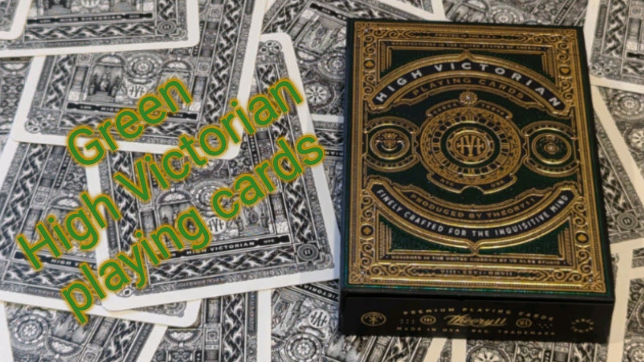 Daily deck review day 323 - Green High Victorian playing cards By Theory11