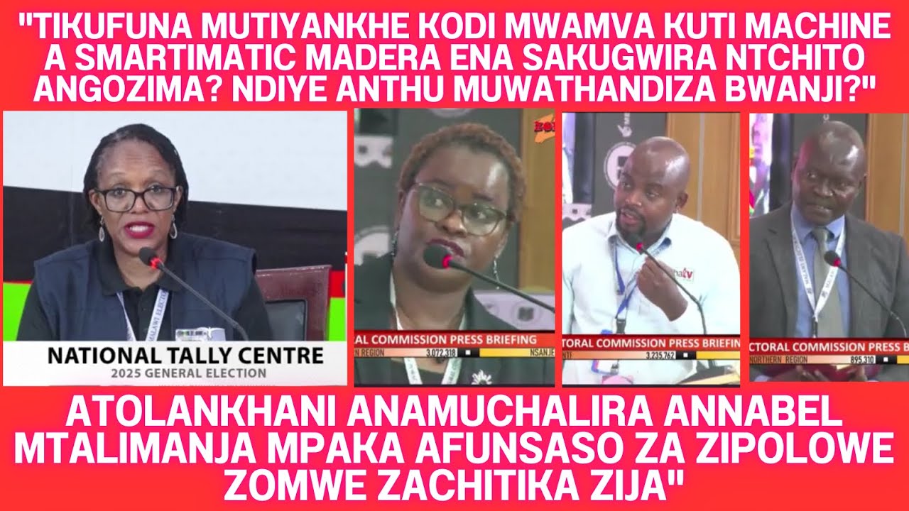 ATOLANKHANI AMUKHAULISA ANNABEL MTALIMANJA PA NKHANI YAKUONONGEKA KWA MACHINE ASMARTIMATIC KU MAVOTE