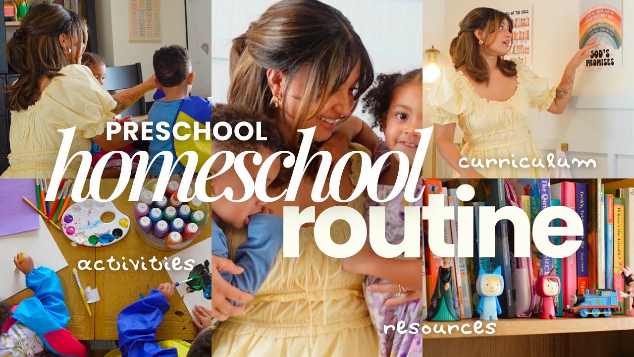 REALISTIC PRE-K HOMESCHOOL ROUTINE| Curriculum + Resources + Daily Schedule& What’s Actually Working