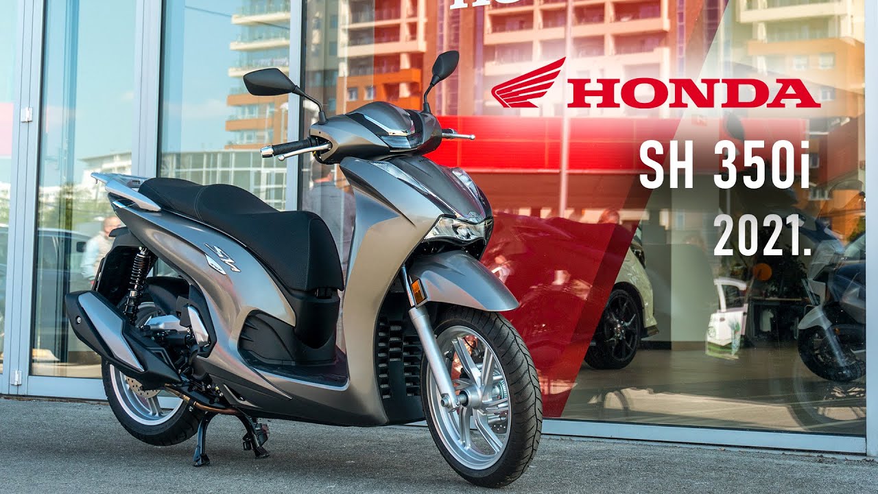 2021 Honda SH350i NEW Model Walkaround, All angles, Starting Sound