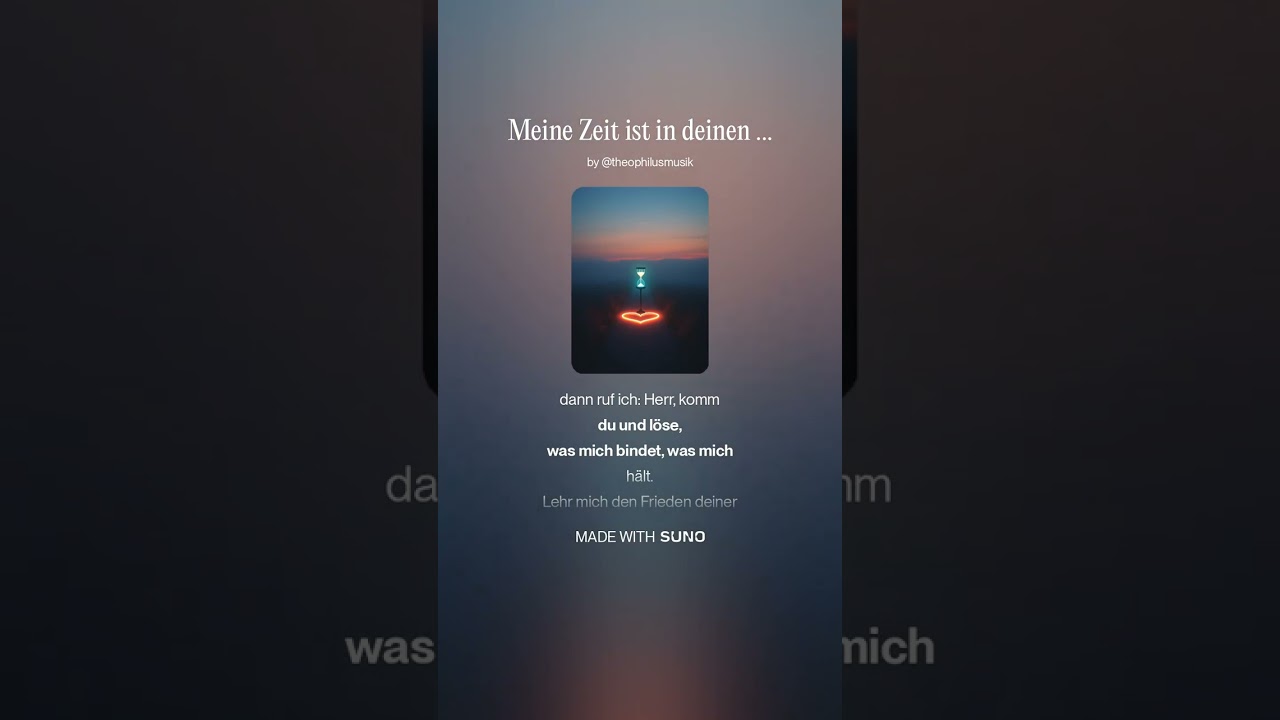 Meine Zeit ist in deinen Händen (Schlager)