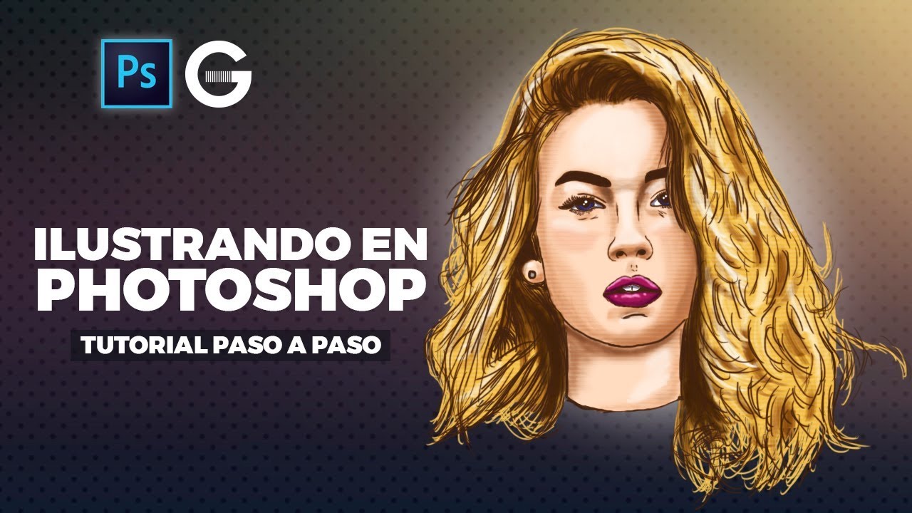 Photoshop Tutorial | ILUSTRANDO EN PHOTOSHOP | ILLUSTRATING IN PHOTOSHOP