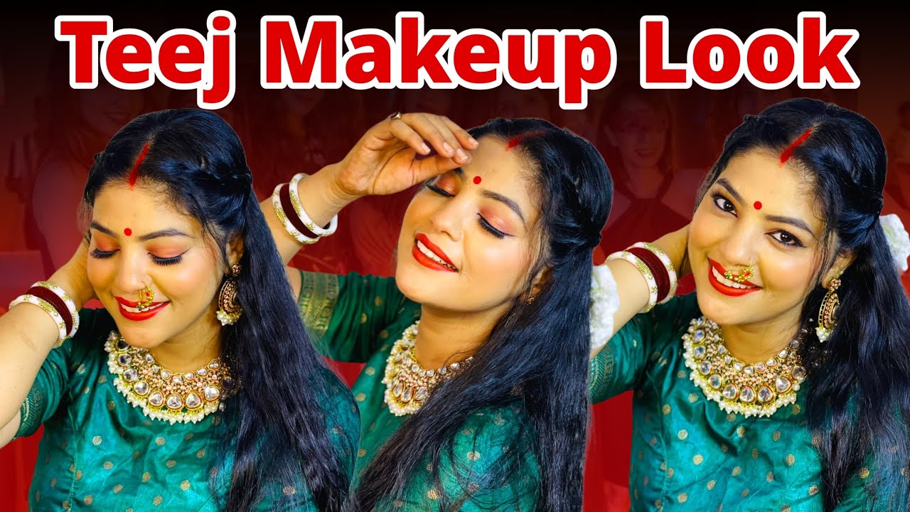 सबसे  आसान teej makeup look सभी के लिए | ABHIKSHA