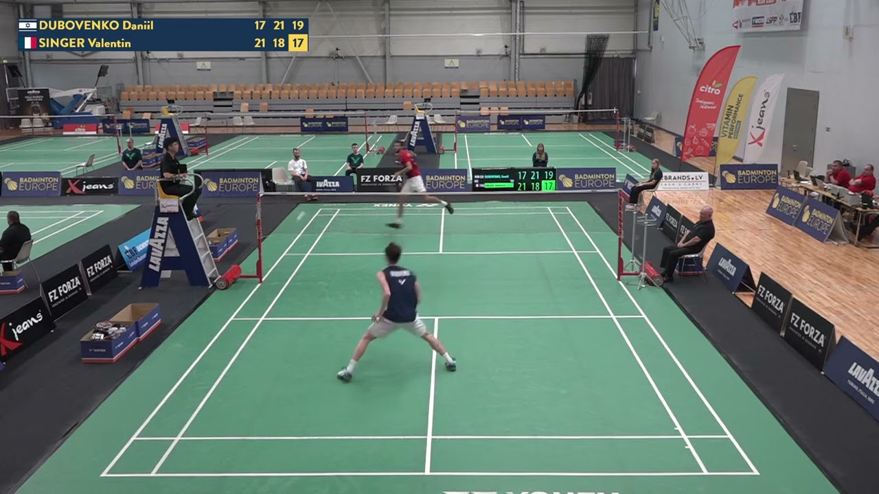 Match Point - Daniil Dubovenko vs Valentin Singer - MS, SF - Latvia Int. 2023