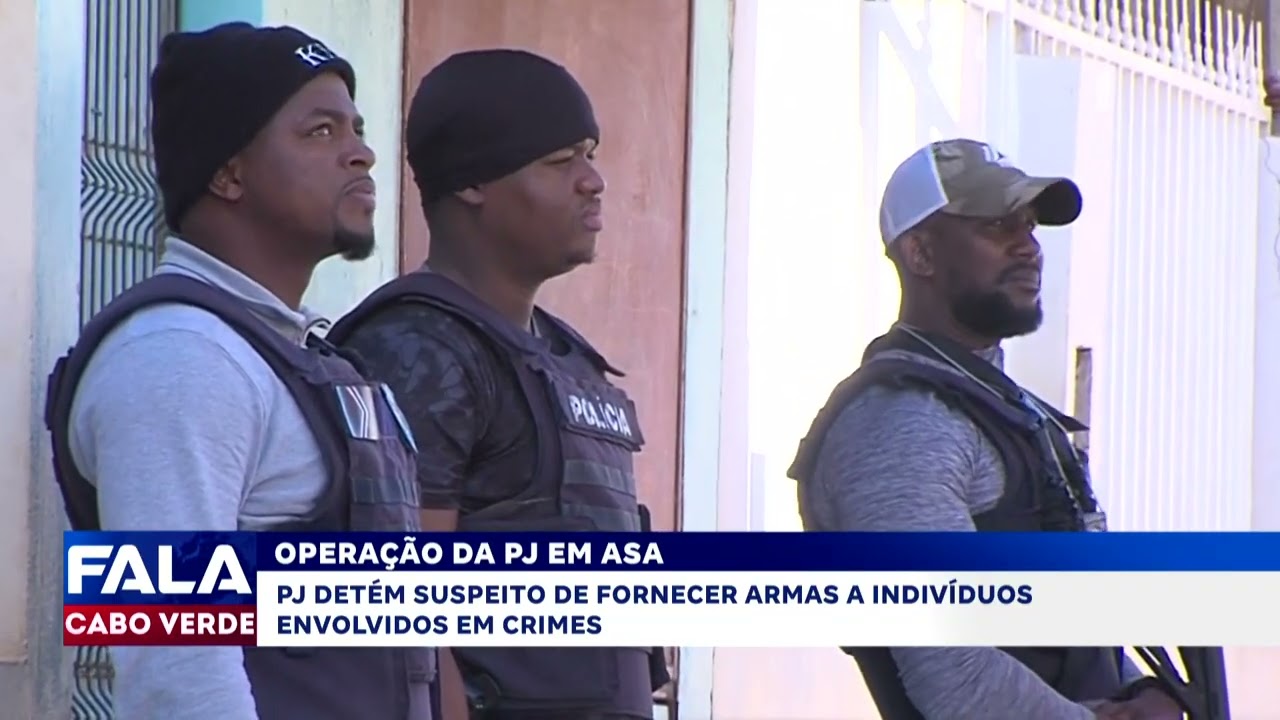 Polícia Judiciária detém suspeito de fornecer armas a criminosos em Achada Santo António | Fala CV