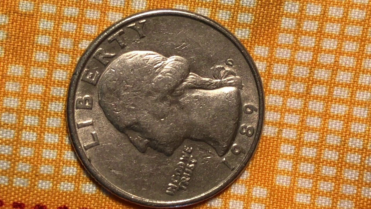 Washington 1989 double die quarter mint mark D