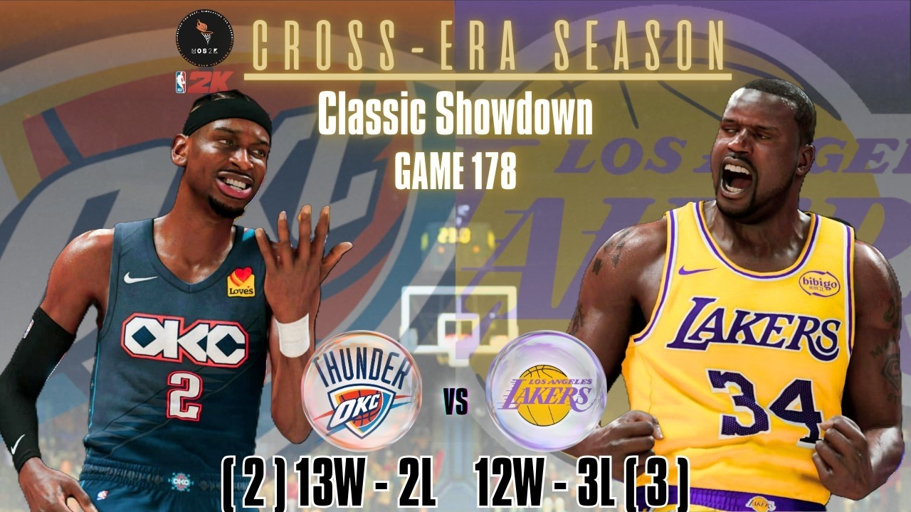 NBA 2K26 | '01 Lakers vs '26 Thunder | Gameplay | Cross-Era G178