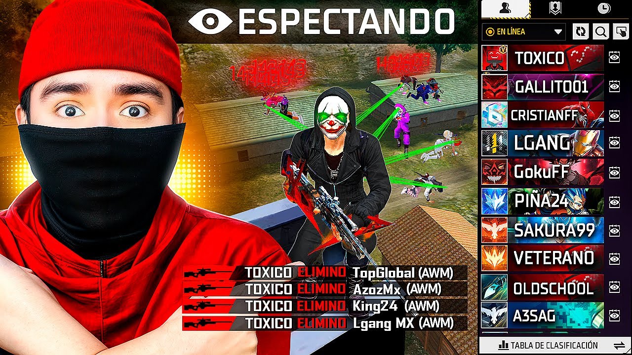 ESPIANDO a JUGADORES de FREE FIRE y PASO ALGO INCREÍBLE que NO PODÍA CREER !!