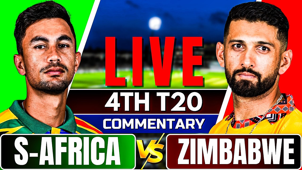 🔴Live: South Africa vs Zimbabwe | 4th T20 | Live Score & Commentary | Live cricket match today