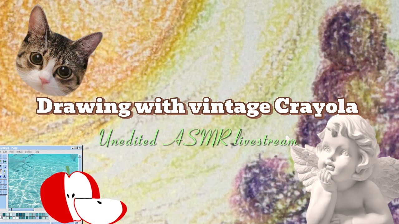Vintage Crayola crayon livestream #amsr 