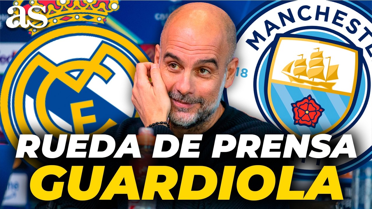 GUARDIOLA, RUEDA de PRENSA en la previa del REAL MADRID vs. MANCHESTER CITY | CHAMPIONS