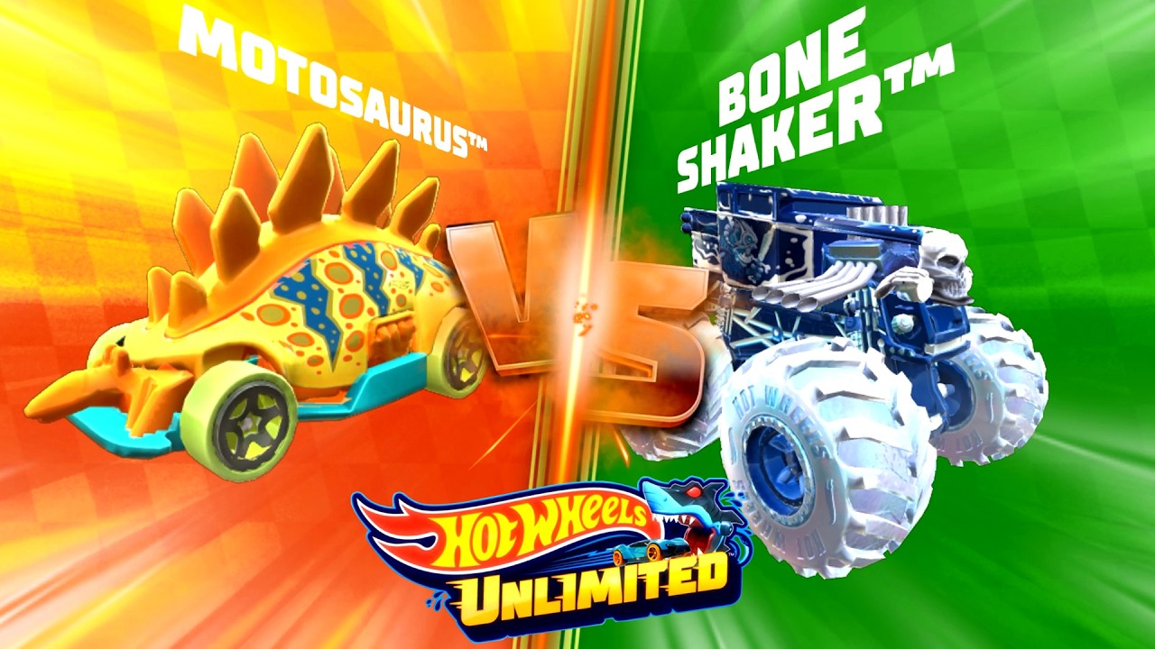 Hot Wheels Unlimited: Let’s Race Motosaurus Vs Blizzard Monster