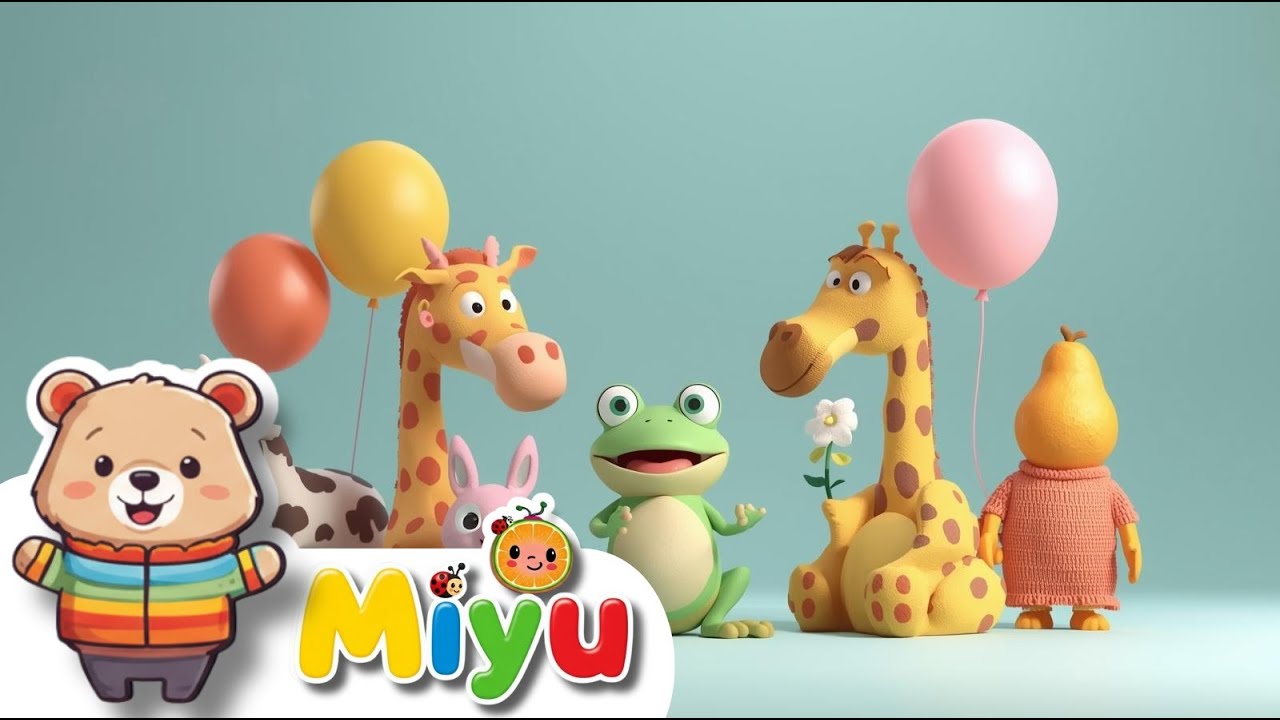 Miyu - Chansons Pour Enfants : Ballons Colorés, Grenouille Rigolote et Autos en Folie ! 🎈🐸🚘