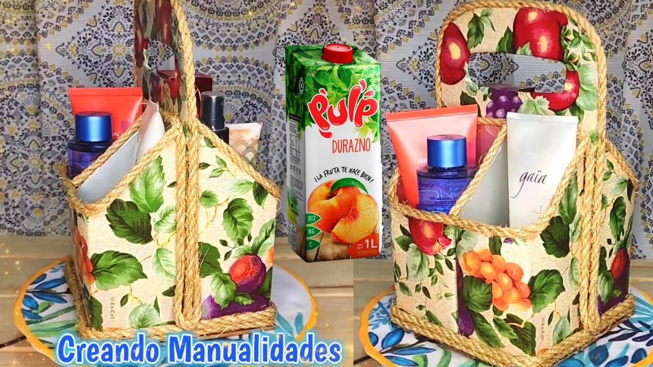 ♻️Nunca  Tires los  CARTONES de JUGO😱Reciclaje Con cartones  Reciclados 2024✅