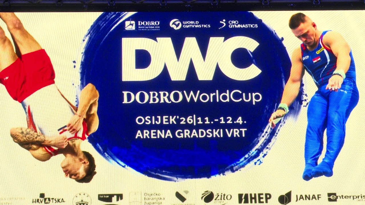 Uoči 17. Svjetskog gimnastičkog DOBRO World Cupa Osijek 9.-12. travnja