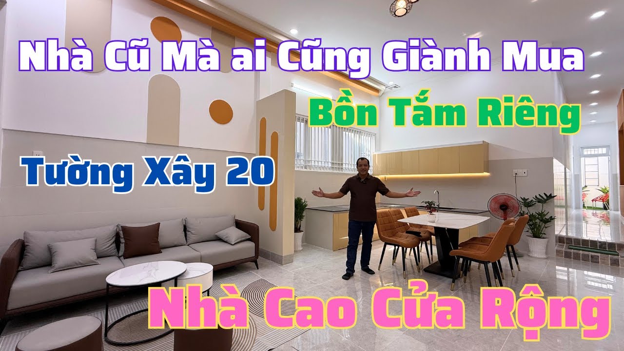 Nhà Cao Cửa Rộng - Bồn Tắm Riêng Trong Phòng - Thiết Kế Thoáng Không Gian Mát Mẻ| Nhà Tây Ninh 1522N