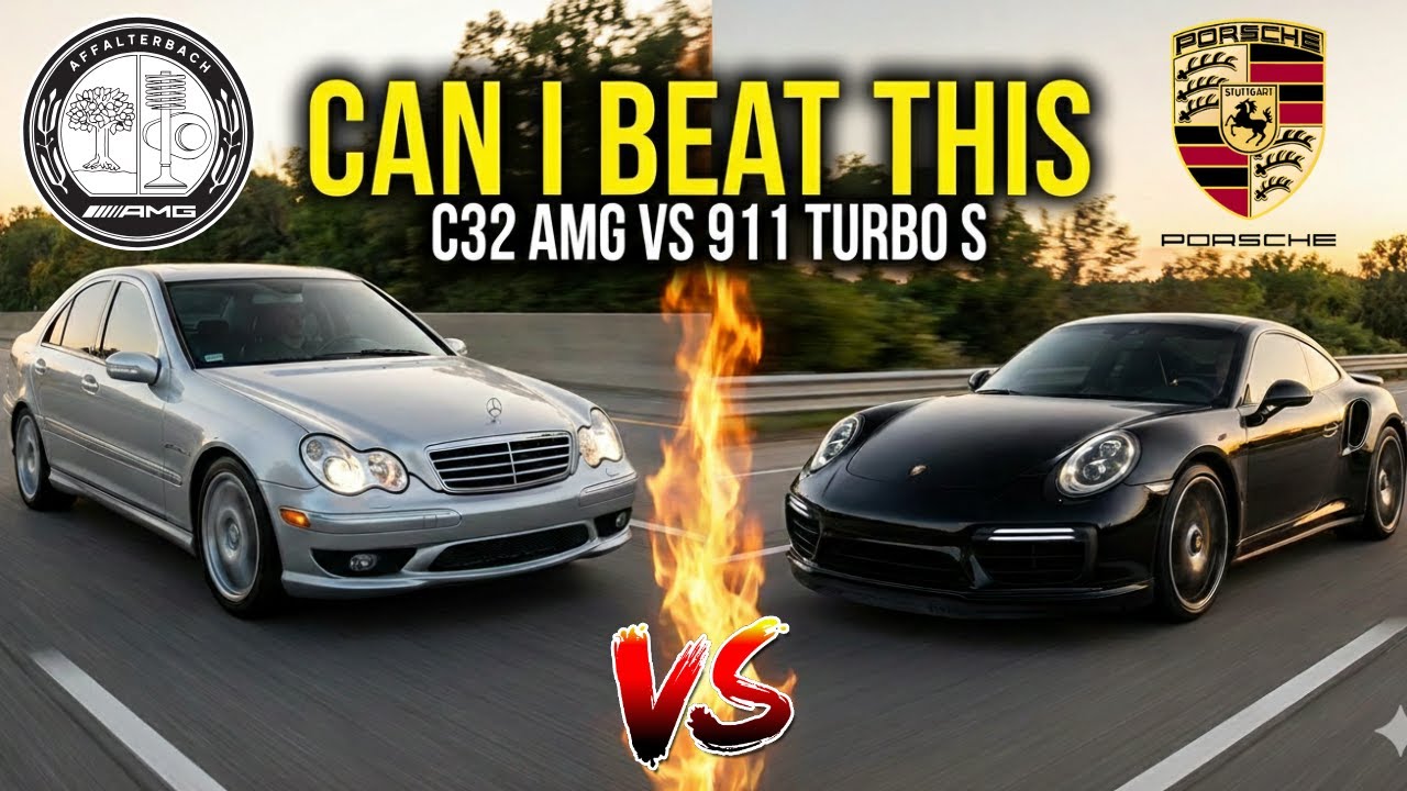 C32 AMG против 570-сильного Porsche 911 Turbo S! (Суперкар против бюджетной сборки)