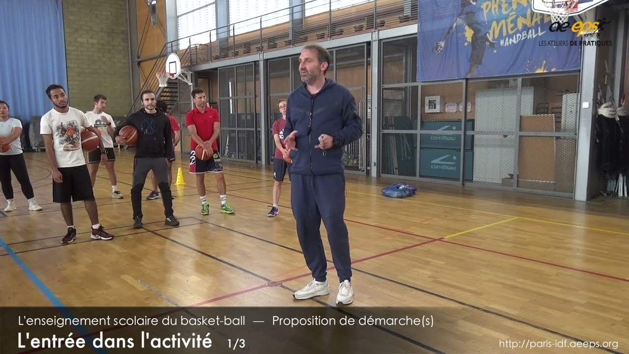 Dominique Martin : Atelier de pratique basket-ball (partie « pratique ») – Vidéo 1/8