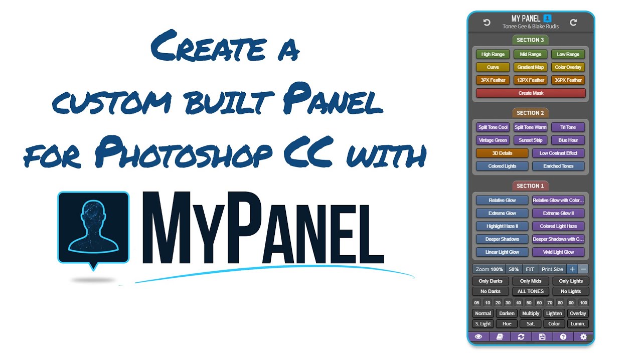 Создайте собственную панель для Photoshop CC