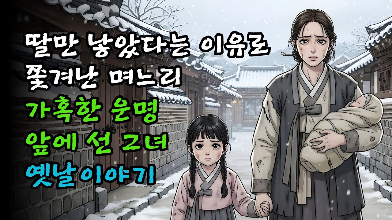 딸만 낳았다는 이유로 쫓겨난 며느리｜전설의고향｜옛｜한국｜민속｜신비한｜구전｜전통｜계모｜오디오북