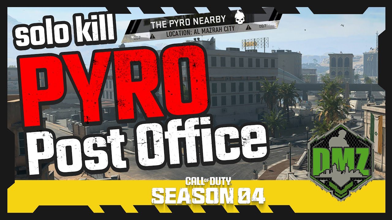 Solo & easy kill PYRO in Post Office in DMZ * NO KEYS NEEDED