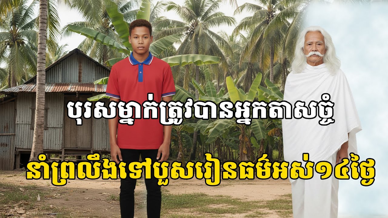 រឿងភ្ញាក់ផ្អើល! បុរសម្នាក់ត្រូវបានអ្នកតាសច្ចំនាំព្រលឹងទៅបួសរៀនធម៌អស់១៤ថ្ងៃ
