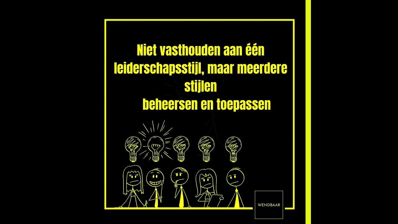 Wat is 'WENDBAAR' leiderschap