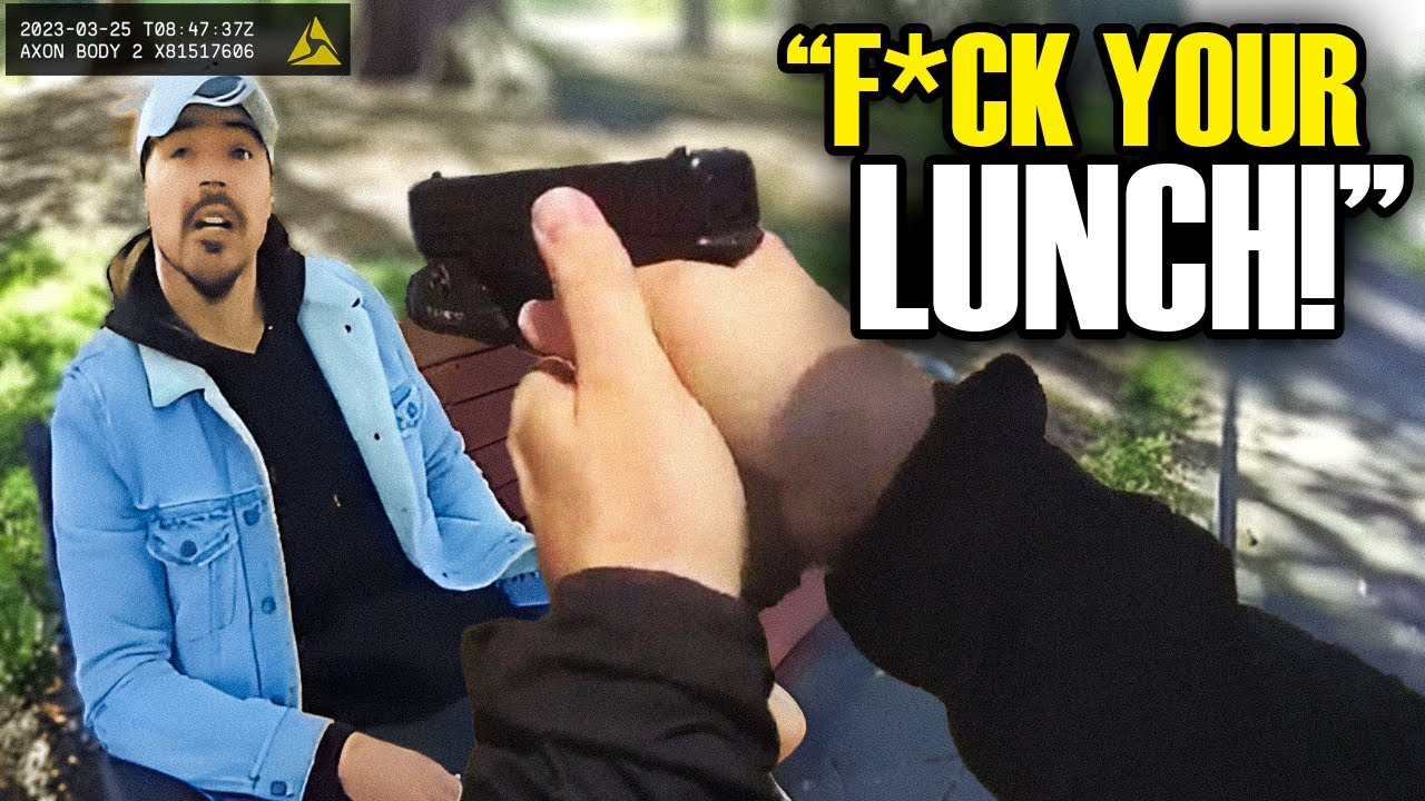 Cops Team Up, HARASS Innocent Man At Lunch Break