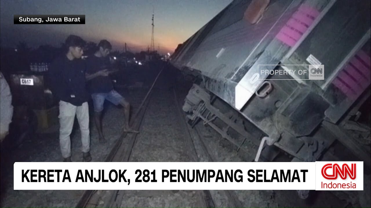 Kereta Anjlok di Subang, 281 Penumpang Selamat