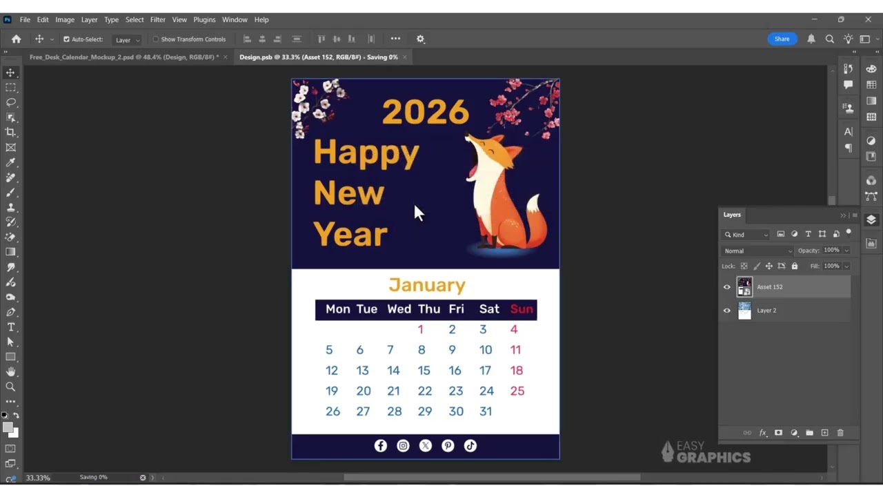 Full Calendar Design Course in Adobe Illustrator | Complete Step-by-Step Tutorial