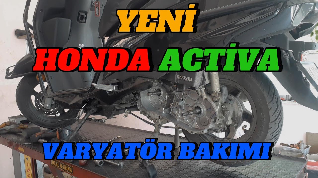 YENİ HONDA ACTİVA VARYATÖR BAKIMI