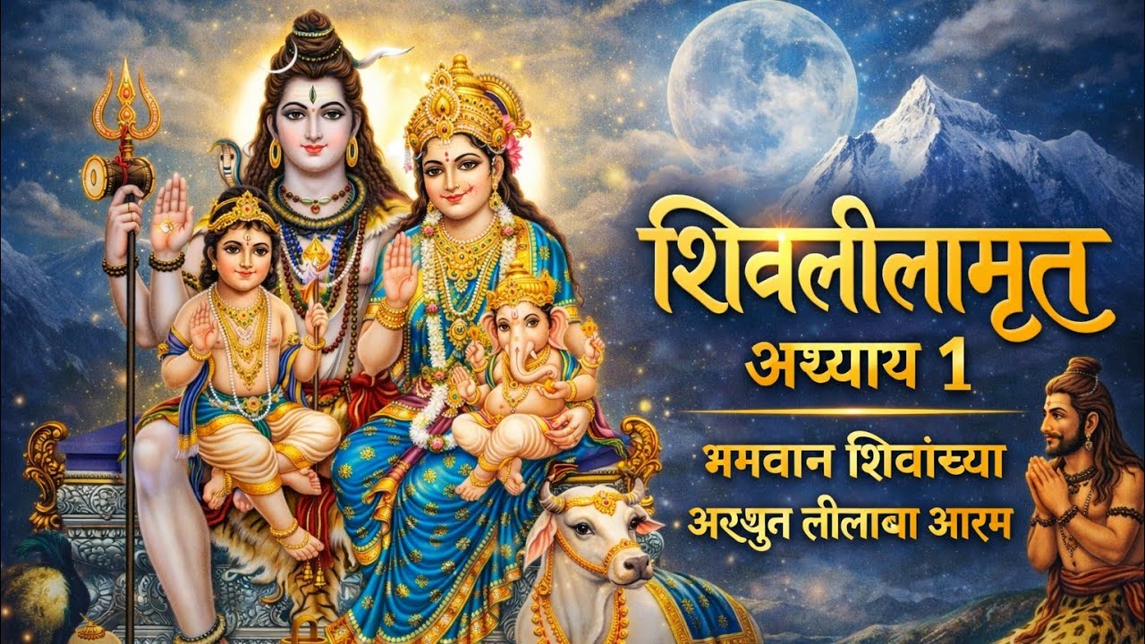 शिवलीलामृत अध्याय १ | भगवान शिवांच्या अद्भुत लीलांचा आरंभ | Shiv Lilamrut Adhyay 1 Marathi