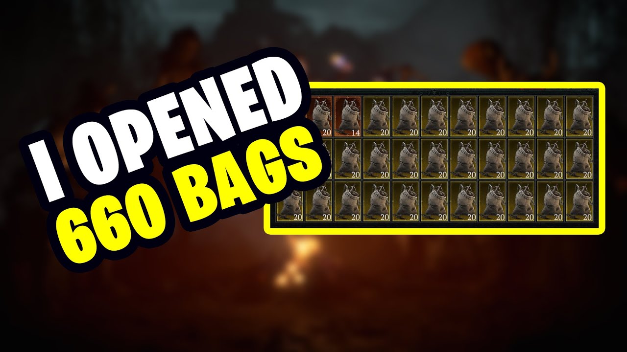 I opened 660 Treasure Goblin Bags – Diablo 4 Season 5