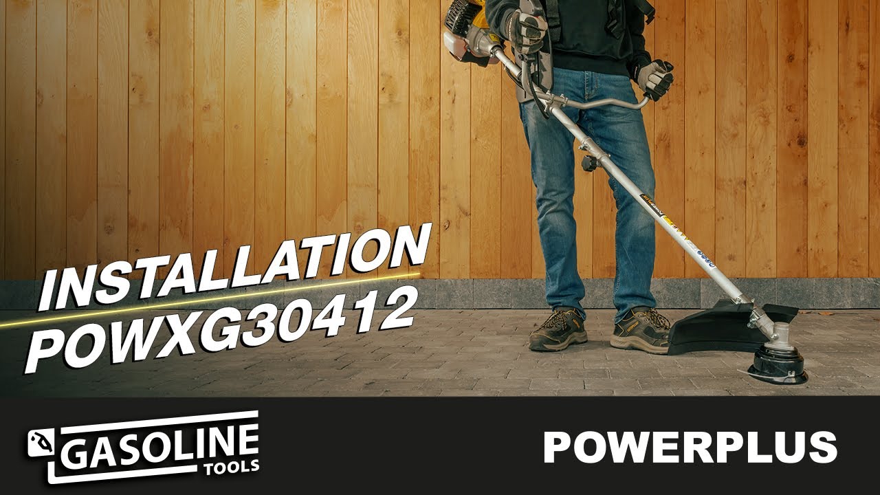 POWERPLUS - Instalación de la desbrozadora POWXG30412 !