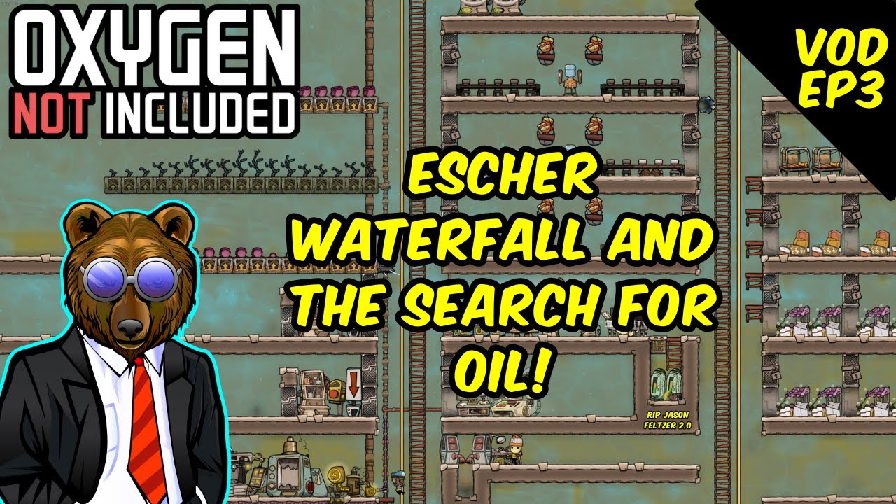 🔴Can a German Engineer find OIL and build a ESCHER WATERFALL? Oxygen Not Included