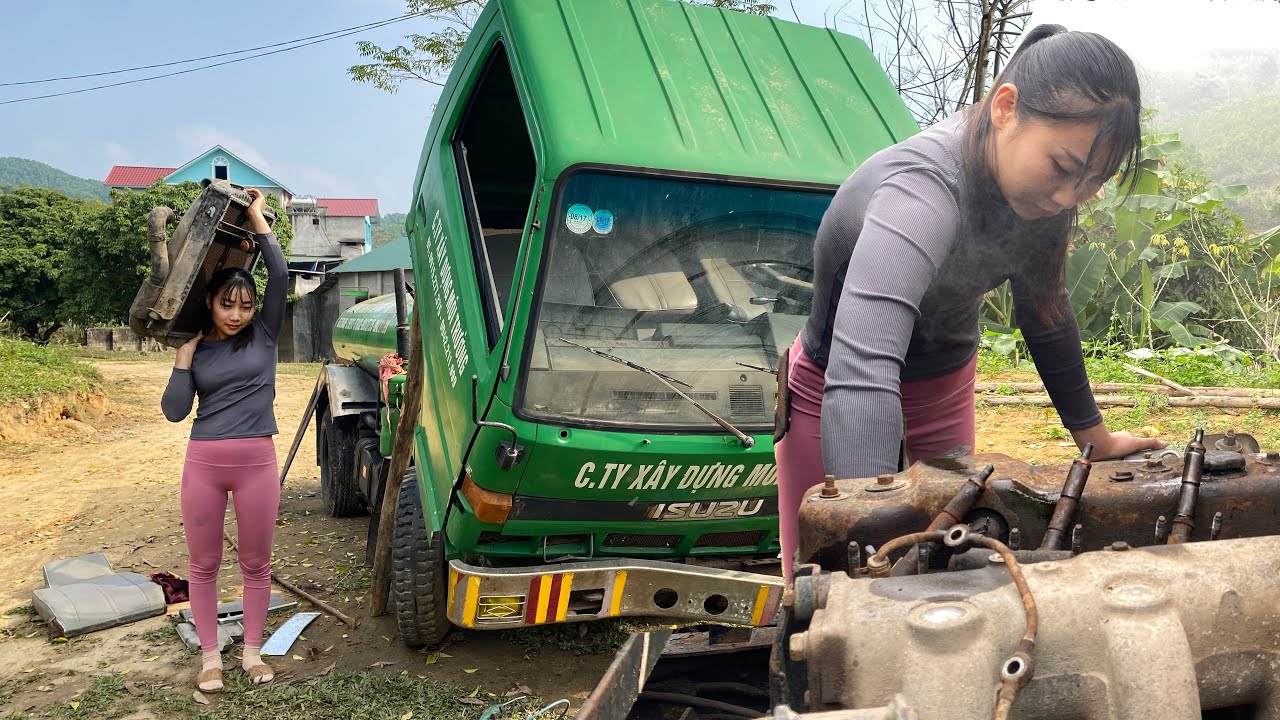 The genius girl and the process of restoring the ISUZU truck she bought. Final episode.