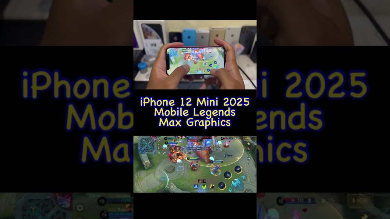 TOO SMALL! CAN&rsquo;T PLAY!  || iPhone 12 Mini Mobile Legends Max Graphics Game Test in 2025